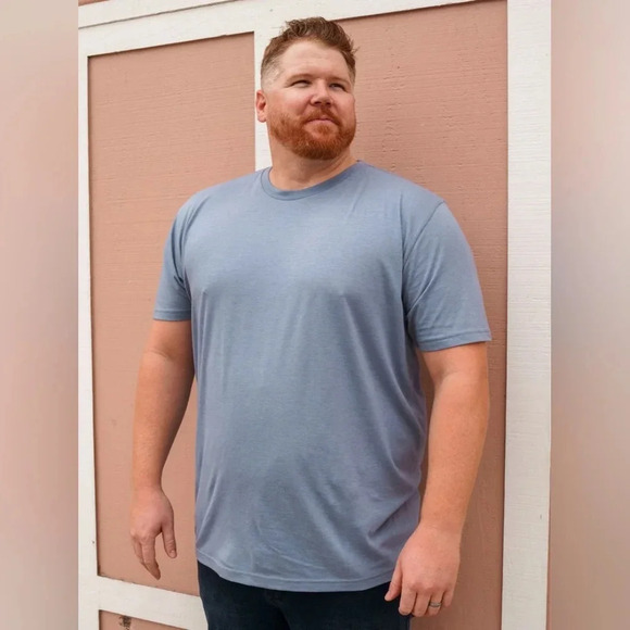 Fresh Clean Threads [2XL]  Wedgewood Tall Crew Neck - Picture 2 of 7